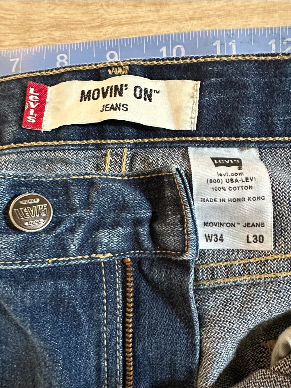 Men’s Levi’s Movin’ On Jeans, Vintage 1990s, 34x30